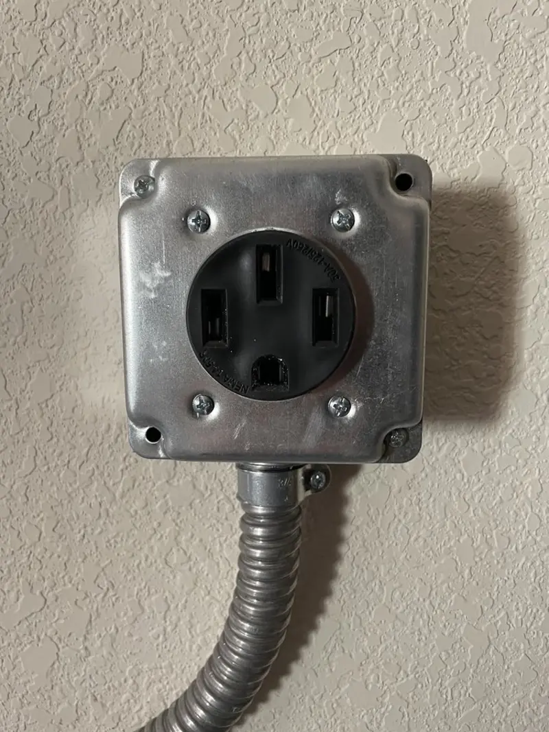 NEMA 14-50 outlet installed for Smart Home Electrical in McGehee